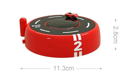 Round solar-powered car aromatherapy ornament in black, red or white colours