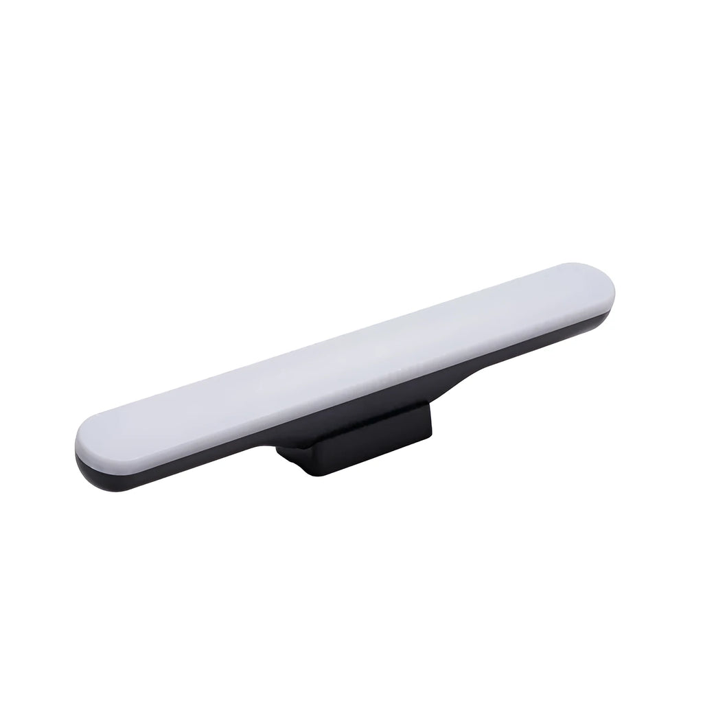 Modern plastic desk lamp with touch controls and adjustable LED brightness
