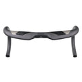 Wei Bike matt carbon fibre road bike handlebar with a 20-degree bent, shown in a neutral position.