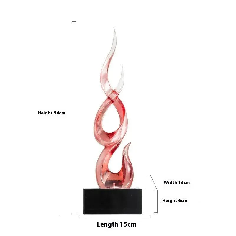 Modern half-handmade resin festival high-rise decoration craft in a choice of colours.