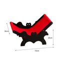 MW-054 wooden bat design cat recliner bed in black and red Halloween colours