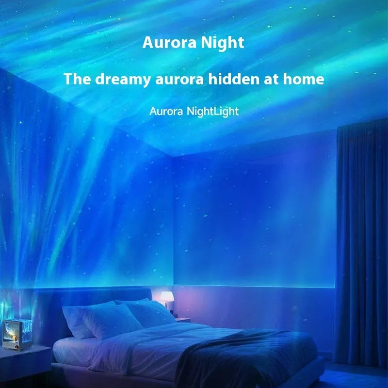 Aurora Treasure Box atmosphere projection lamp showing star sea whale light projection with compact design