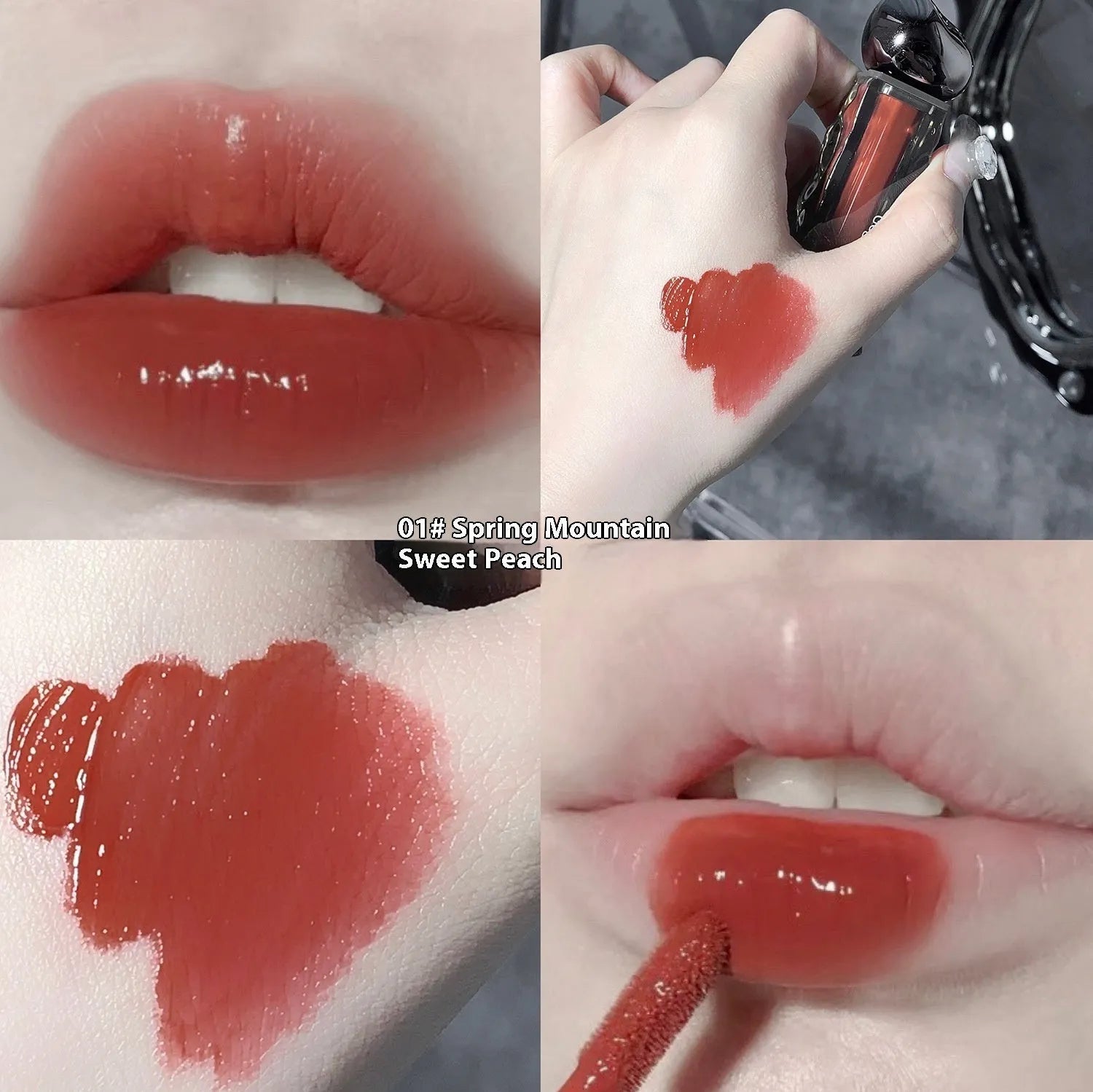 Glacier Lava Lip Lacquer mirror makeup gloss with seven colour options