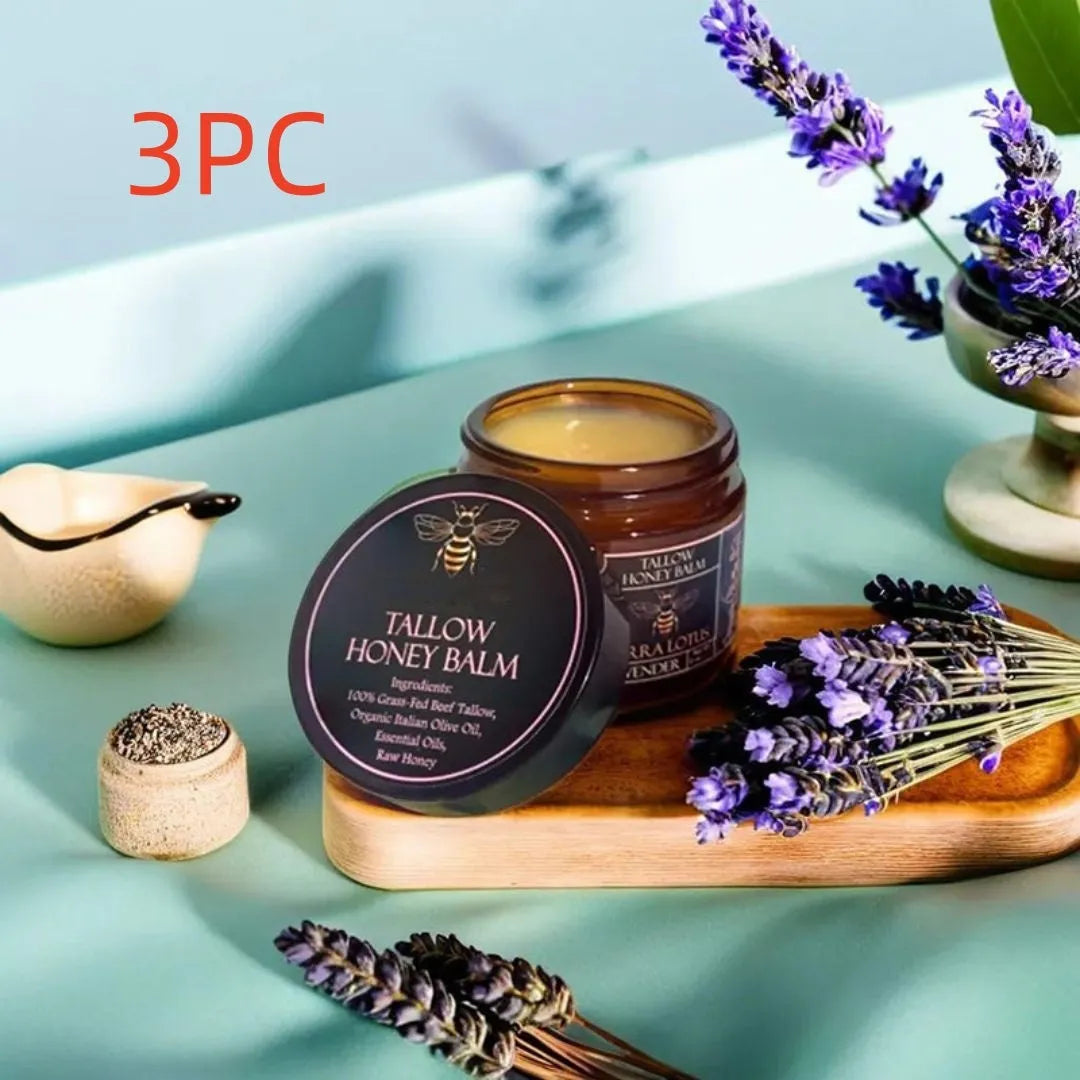 57g honey butter facial moisturising cream jar suitable for all skin types with citrus, lavender or no fragrance options
