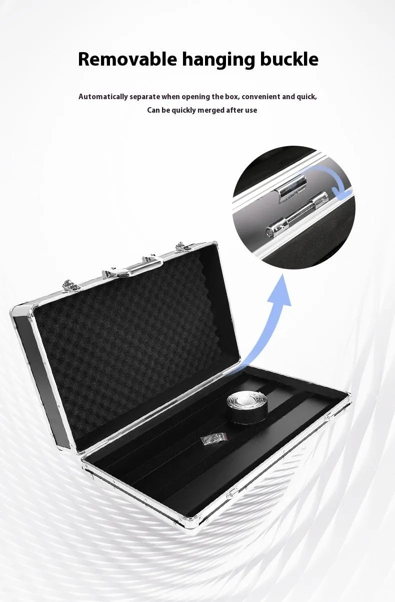 Single piece aviation flight case for guitar effects pedal in T-EC8 style with hard shell protection