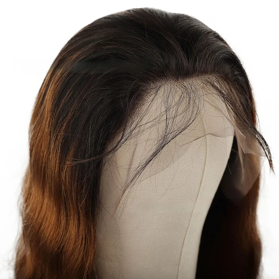 Real human hair lace front gradient wig in Ruili style shown at various lengths