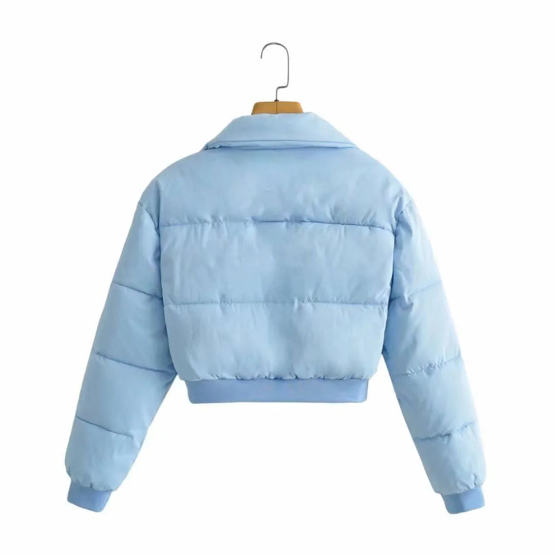 Women's loose fit polyester jacket in regular sleeve design showing available colour options