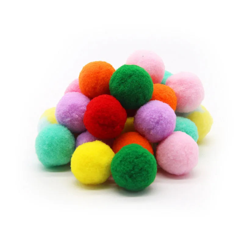 30cm pet toy launcher gun with soft plush yarn balls for interactive dog and cat play