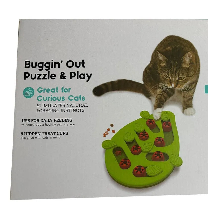 Green Christmas pet bowl with slow-feeding design, made of PP plastic, for cats and dogs