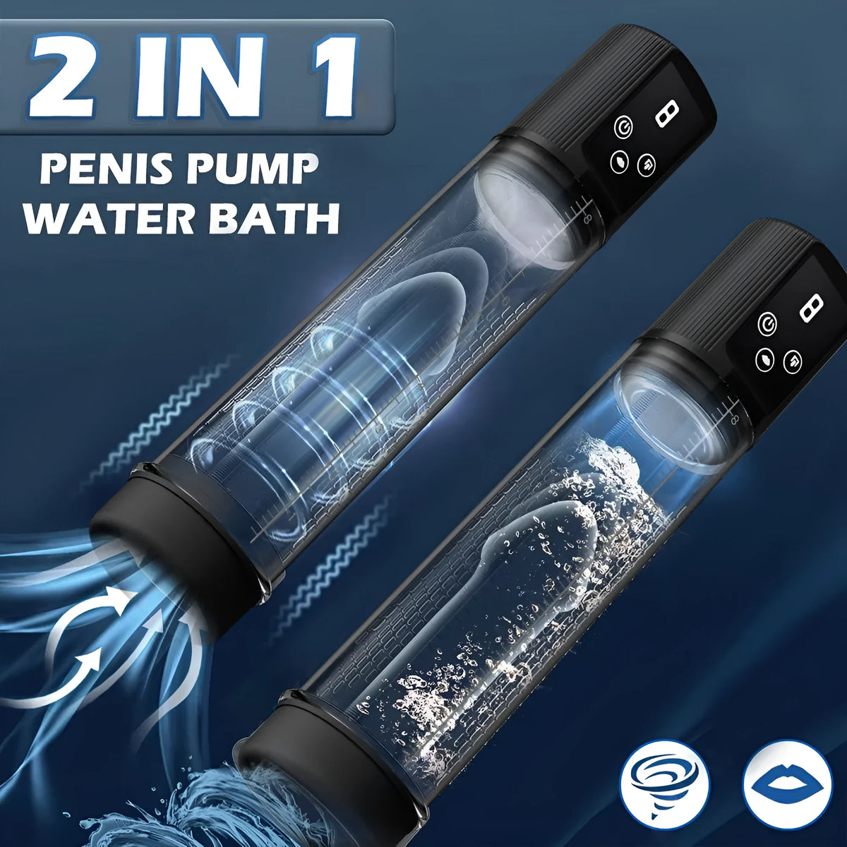 Diqiao Electric Training Pump, a male masturbation device with an ABS plastic body and TPE interior.