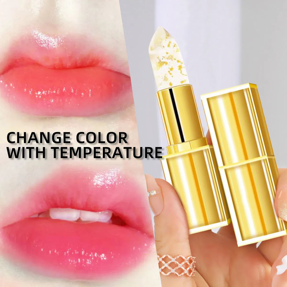 Gilding warm colour-changing lipstick with anti-smudge formula in standard 3.5g size