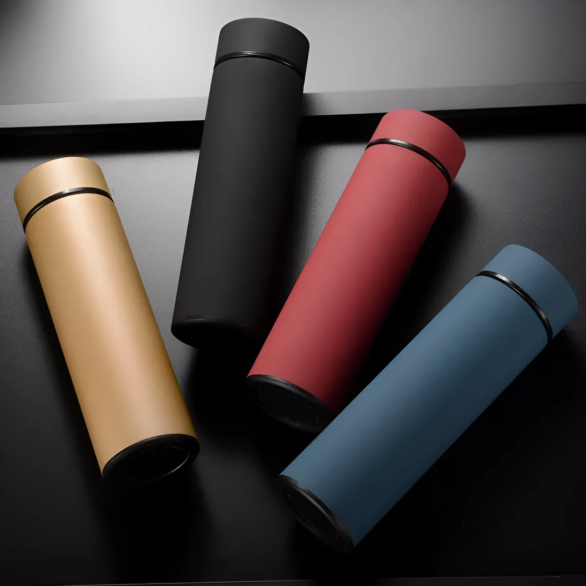 450ml stainless steel vacuum insulated water bottle in straight cup style with arrow-shaped mouth