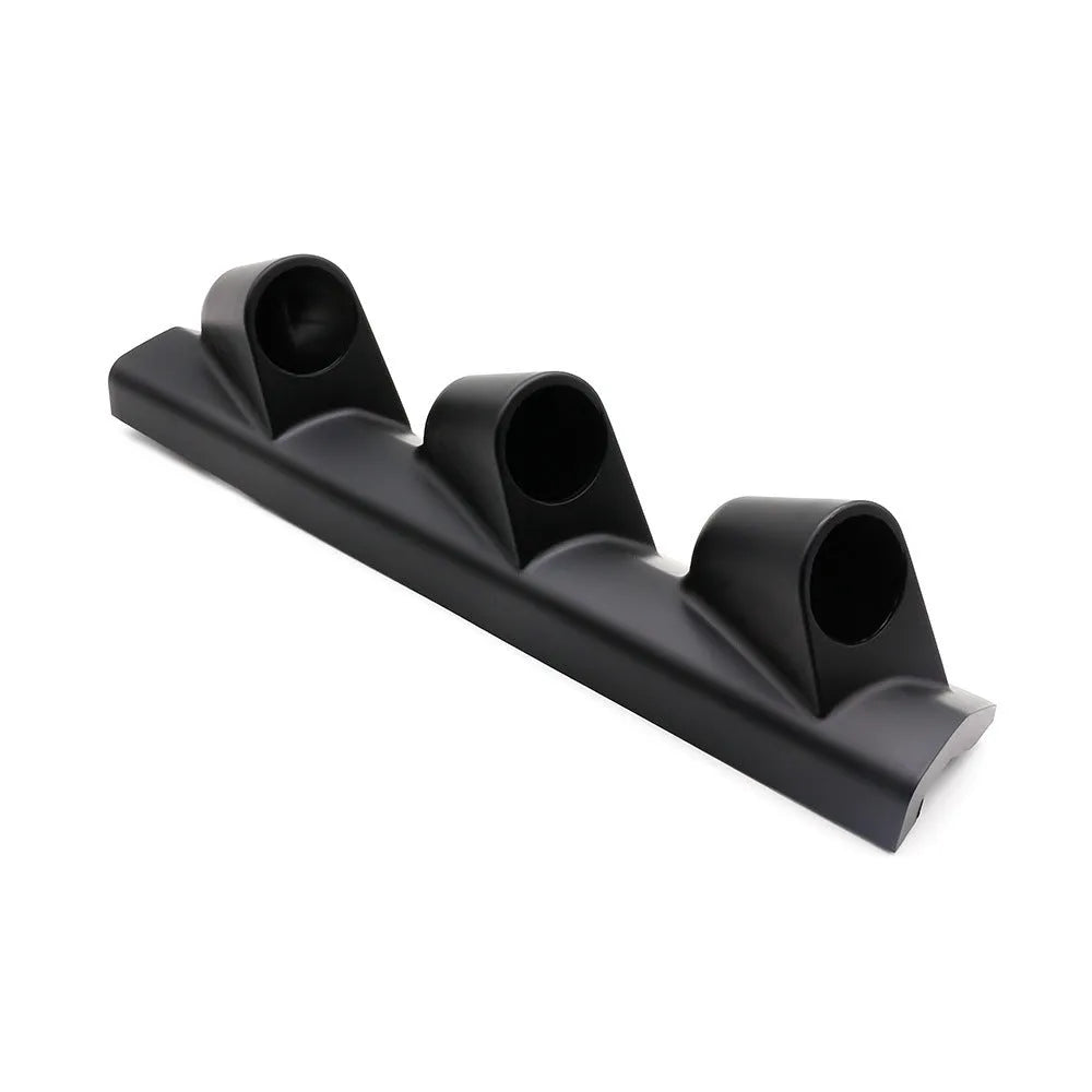 Black ABS three-hole car instrument stand for 52mm gauges in right-hand drive vehicles