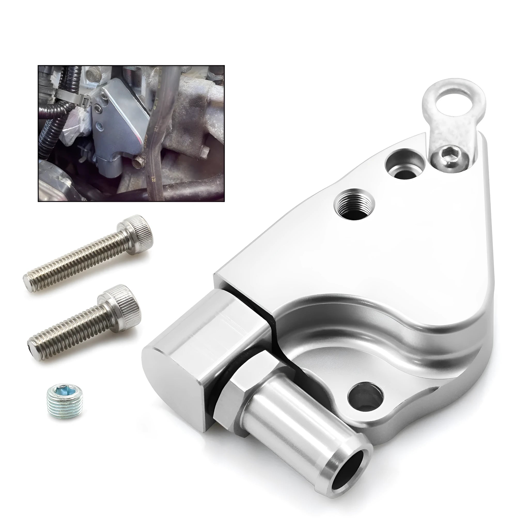 Aluminium K Series intake manifold coolant adapter for Honda K20 K24 engines