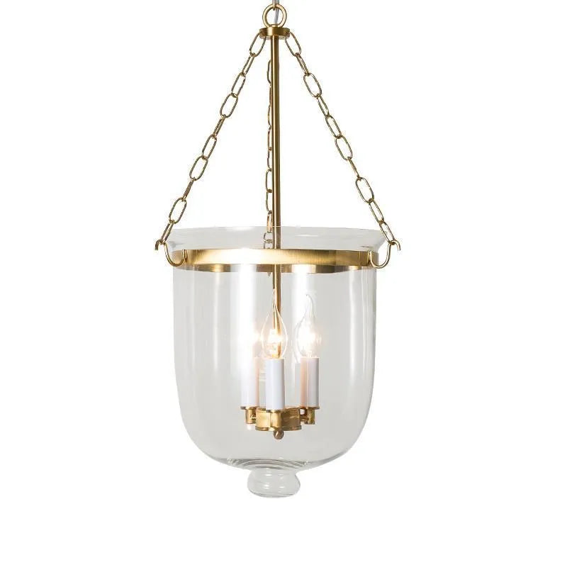 Glass chandelier with 3 heads in gold or black, American country style, sizes 24x33cm and 35x65cm, for dining tables