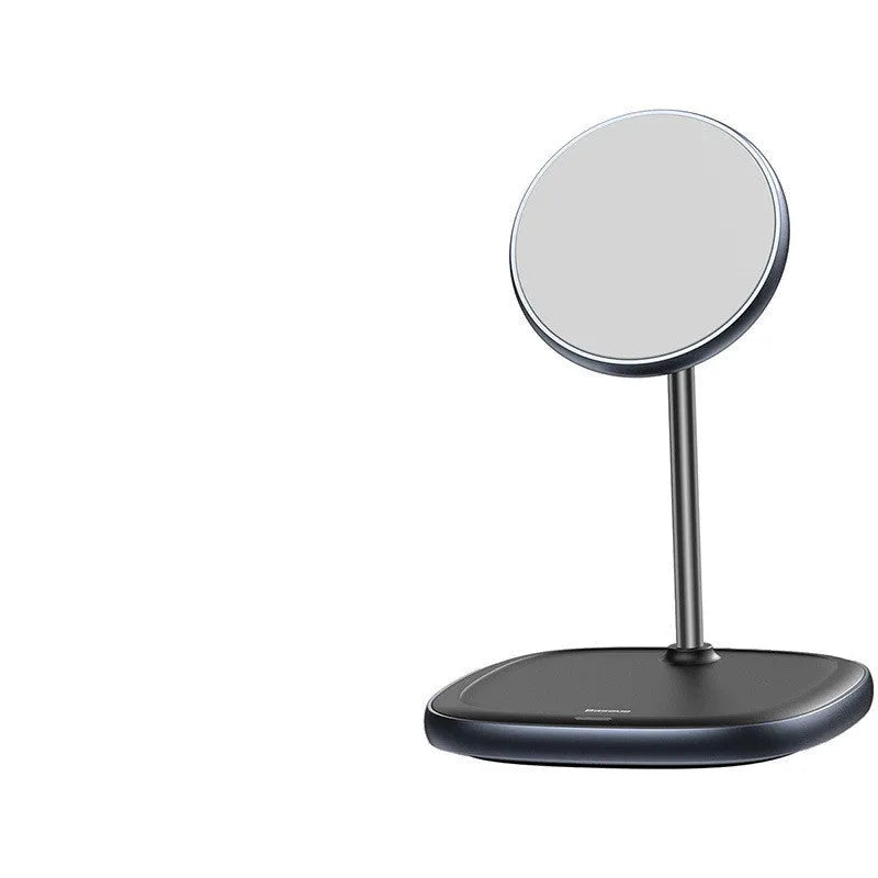 Apple magnetic wireless charging stand for iPhone 12 series in black colour with Type-C cable