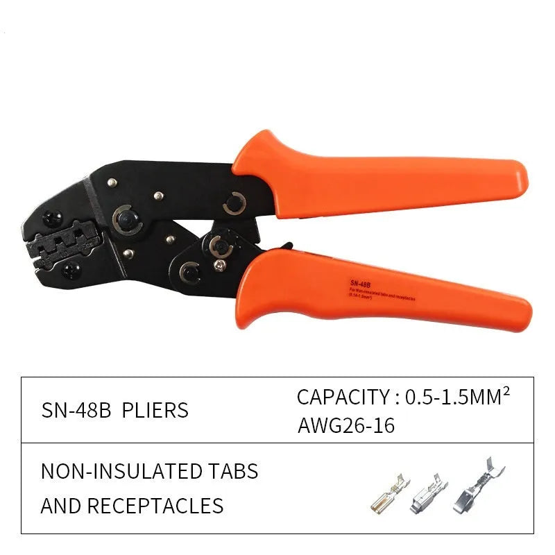 SN-48B portable terminal crimping pliers combination set with wire crimping tool