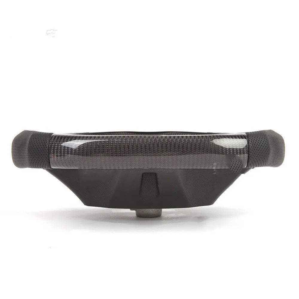 Black carbon fibre LED sports steering wheel for BMW X3 and X5 vehicles