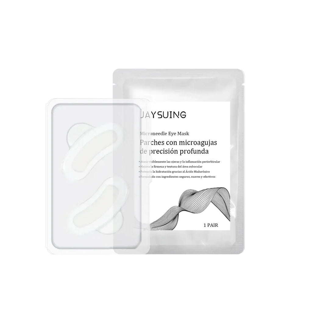 One pair of micro needle eye mask patches for skincare treatment around the eyes.