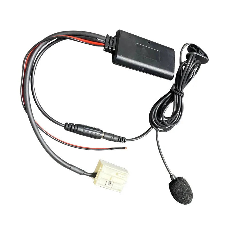 Bluetooth adapter cable kit for Citroen and Peugeot RD4 car stereos with microphone