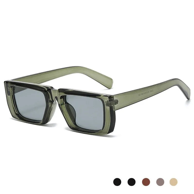 Special-shaped UV400 protection sunglasses with PC frames in multiple colour variations including black and grey lens options