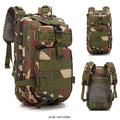 Large khaki hiking backpack with air pillow belt system for mountaineering and outdoor sports