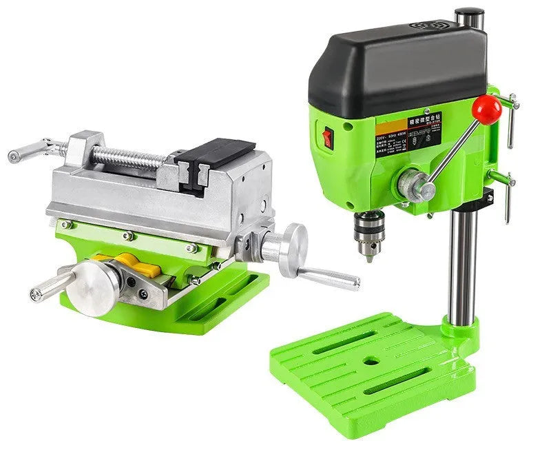 1050W mini bench drilling machine with cross bench pliers on workbench