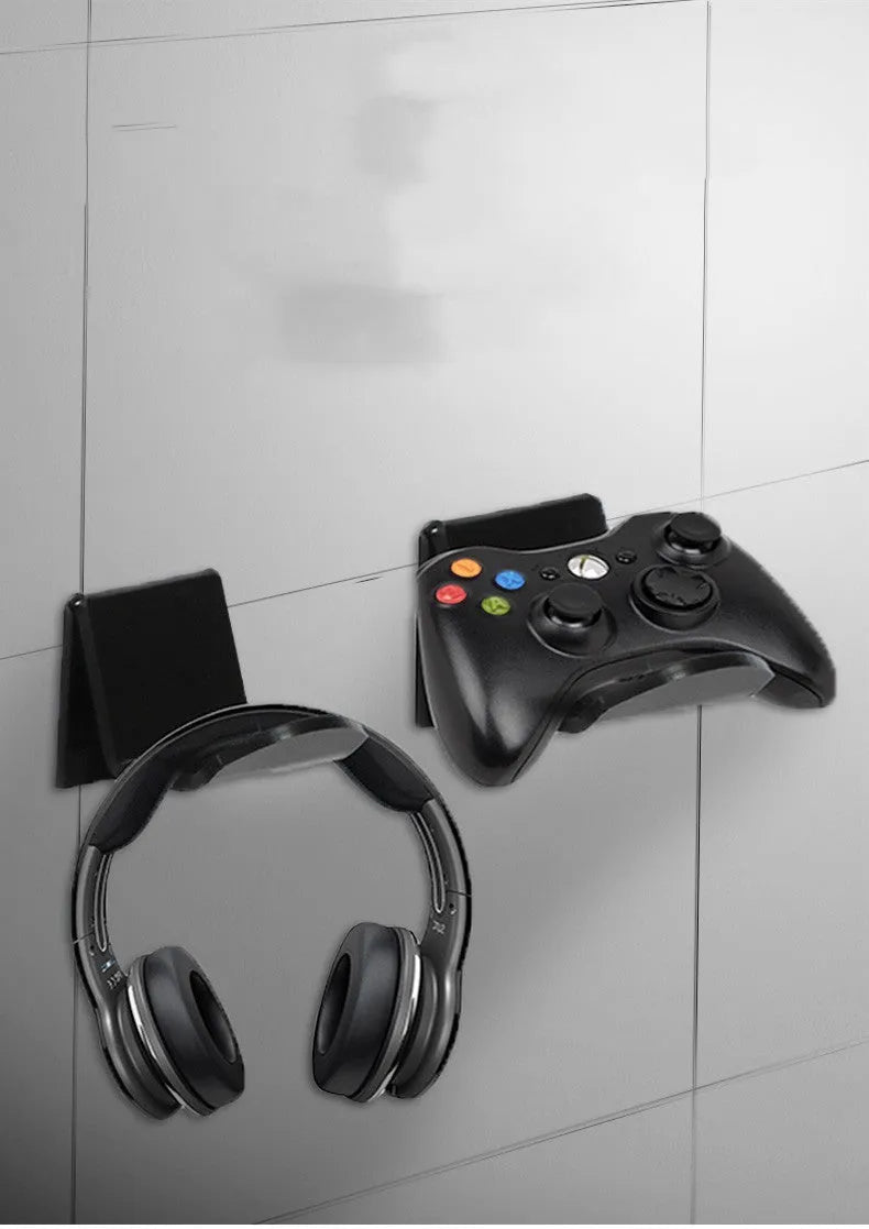 Universal game controller wall bracket mount for PS5 Xbox Switch in black white transparent colours