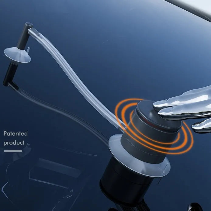 Plastic car windshield crack repair tool for point fixing stone chips