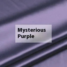 Solid colour silk duvet cover in lotus pink, pea green, bright brown, mysterious purple, white, and silver blue.