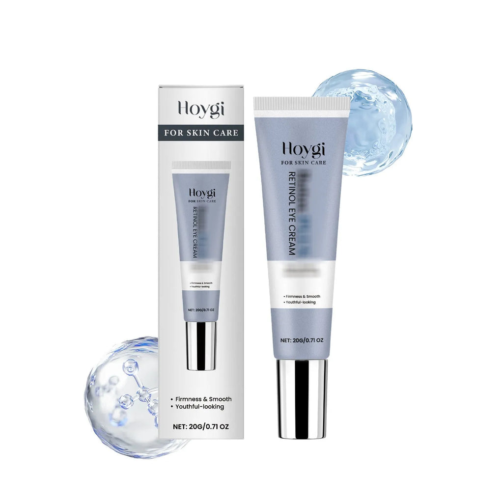 A 12.1cm long tube containing 20g of retinol eye cream with a moisturising soft formula.