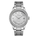 Men's gold automatic mechanical watch with white dial and waterproof luminous features