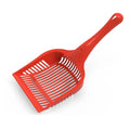 PP plastic cat litter scoop in red, yellow, or blue colours in small or medium sizes
