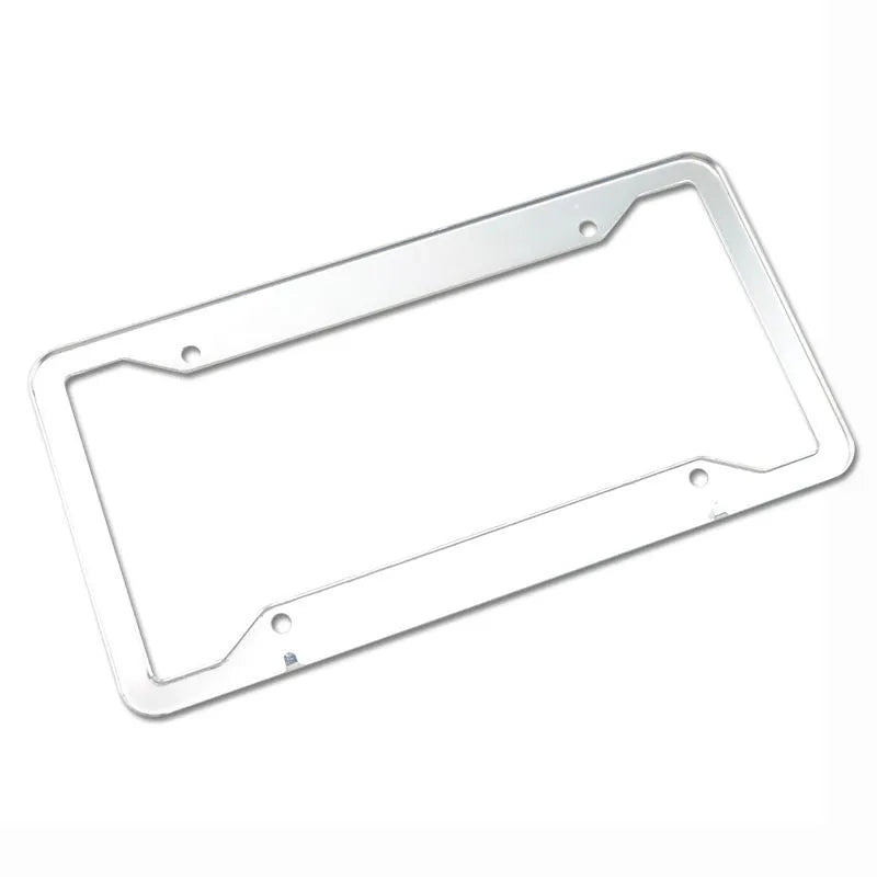 Aluminium alloy stainless steel licence plate frame in four colour finishes