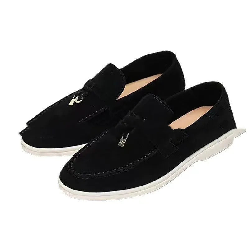 Gommino slip-on loafers with steel toe cap and rubber soles in multiple colour options
