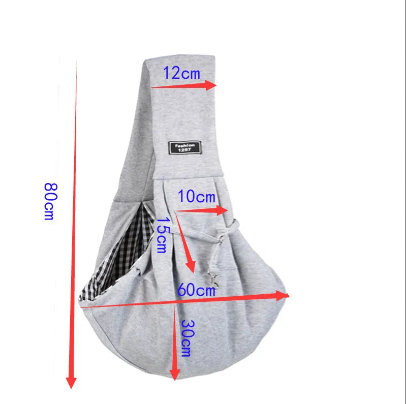 Folding cat messenger backpack in a large capacity breathable design for pet transport.