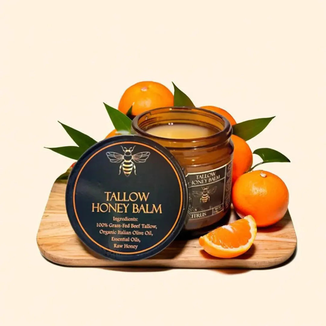 57g honey butter facial moisturising cream jar suitable for all skin types with citrus, lavender or no fragrance options