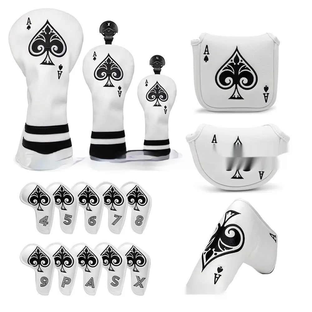 PU golf putter sleeve for putter head protection in three colour options