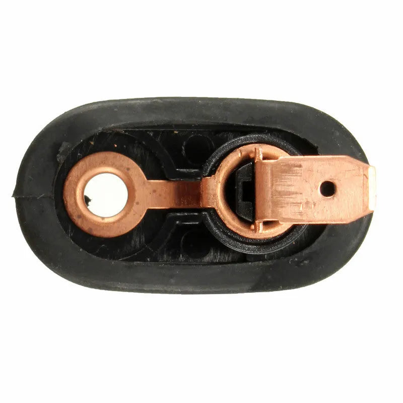 Universal black plastic and metal car interior door light switch for replacement.