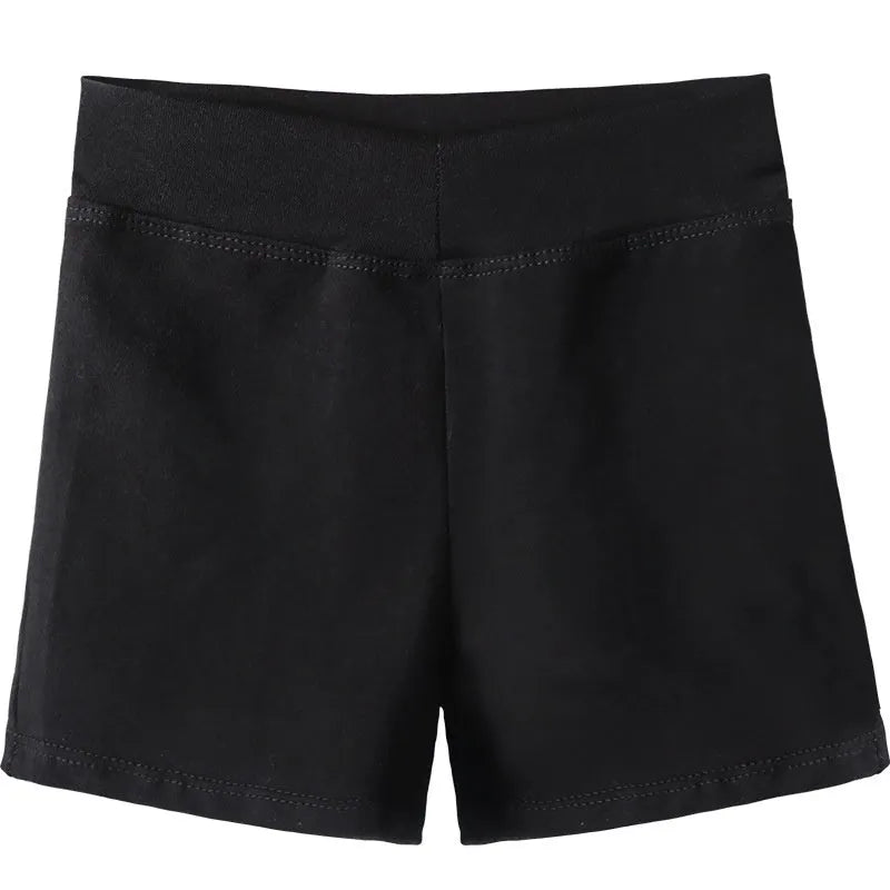 Black women's cotton ballet practice pants for dance exercise, showing solid colour and soft fabric texture