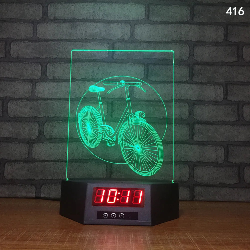 3D dolphin-shaped wireless LED table lamp with remote control on wooden surface