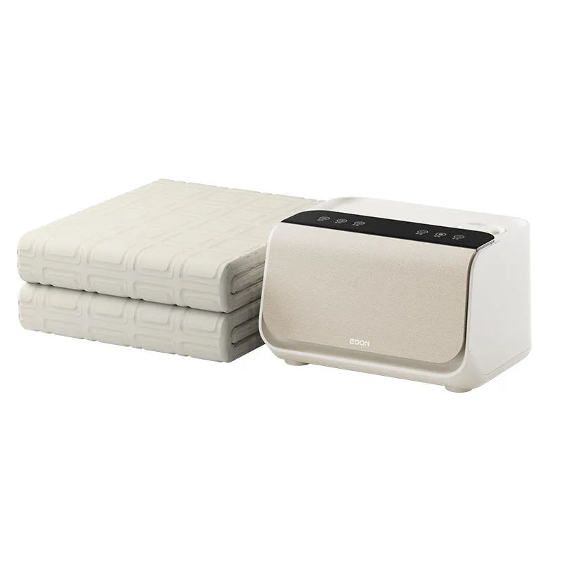 White electric water blanket with smart controller for plumbing heating systems