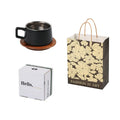 Office gift tumbler set with gold-plated gift box and 250ml capacity coffee cup