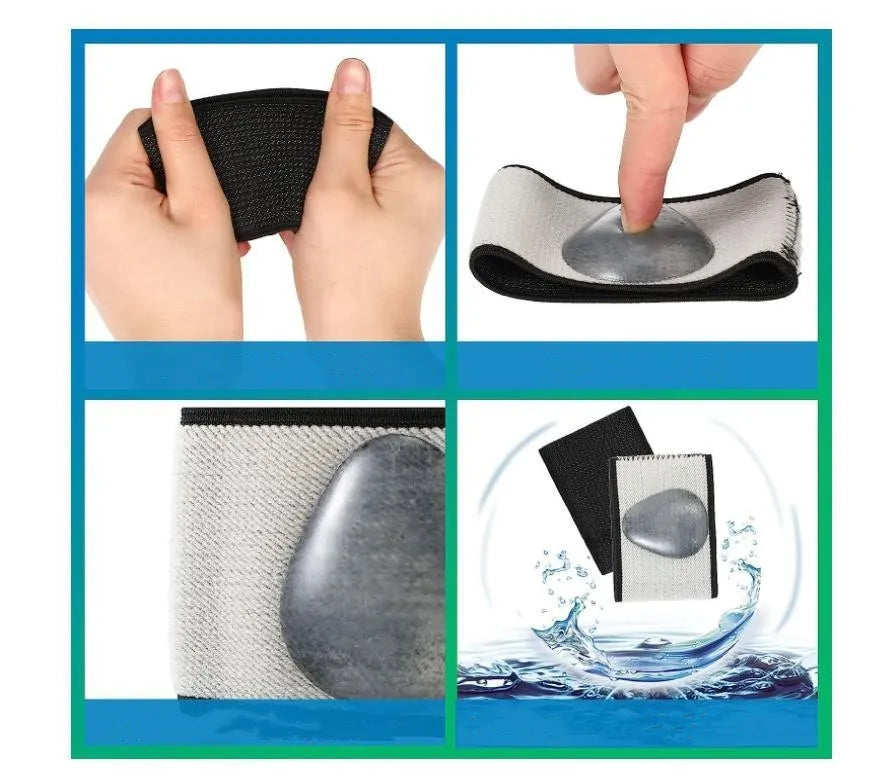 Elastic arch support foot bandage in heart-style and ordinary designs with PU construction