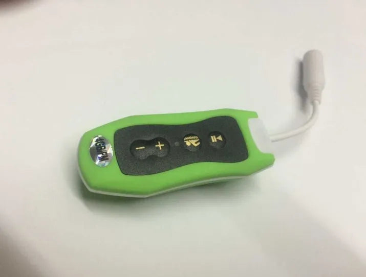 Compact waterproof Bluetooth MP3 headset for sports in multiple colours.