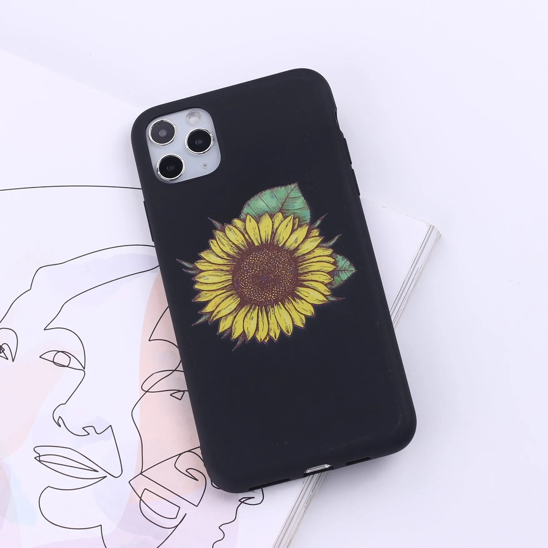 Flexible TPU mobile phone case for iPhone, shown in one of fourteen available colours.