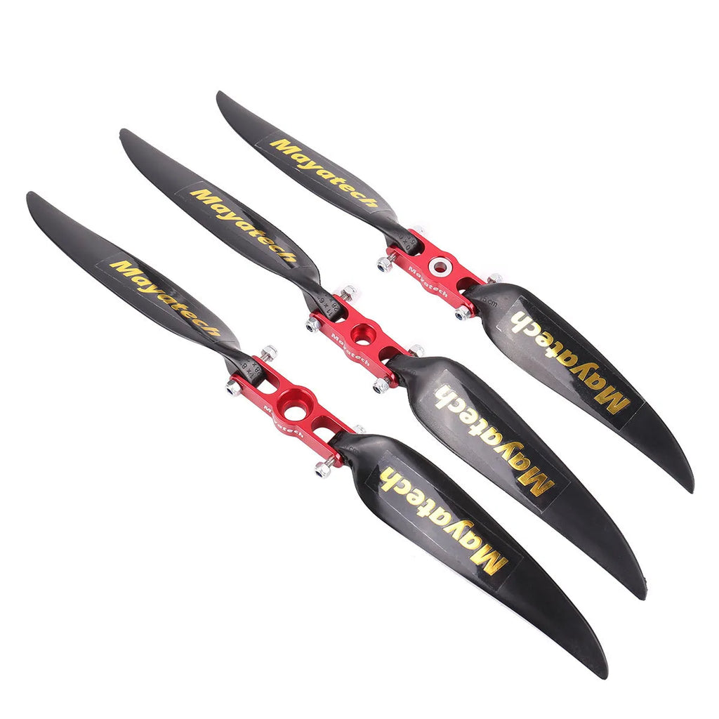 Black folding paddle fittings for gliders measuring 12x6.5cm with quick-disassembly design