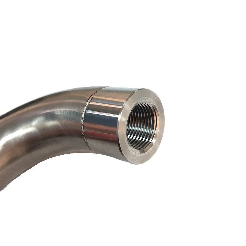 Automotive M18 temperature sensor adapter with gas flow crossover sub for vehicle diagnostics
