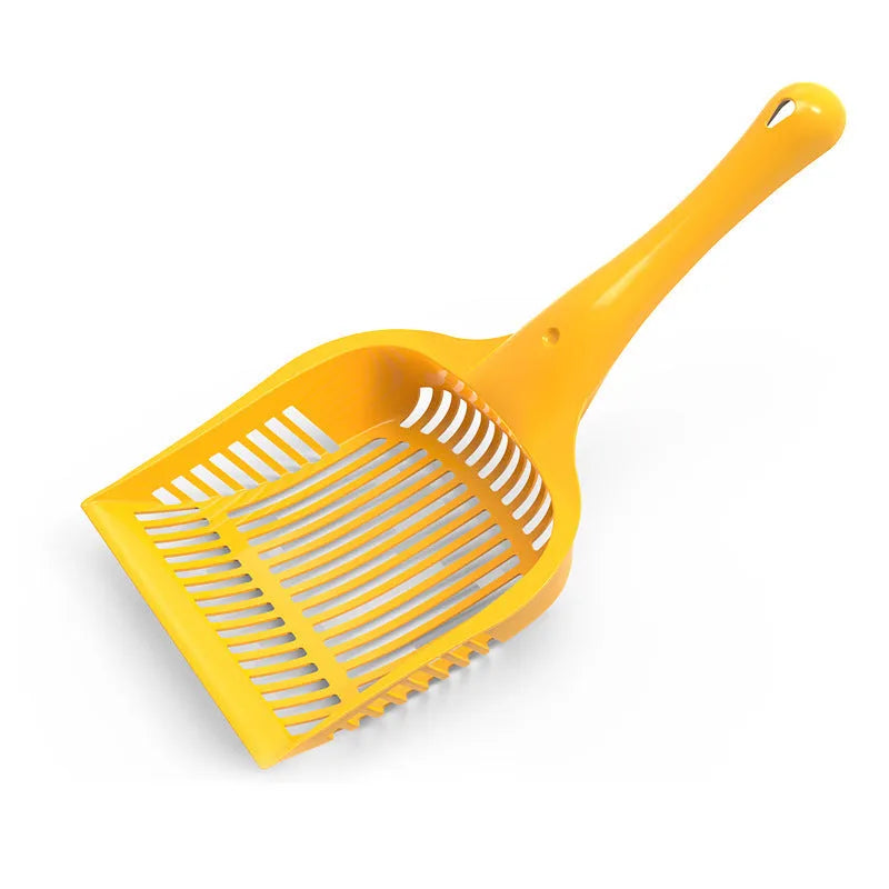 PP plastic cat litter scoop in red, yellow, or blue colours in small or medium sizes