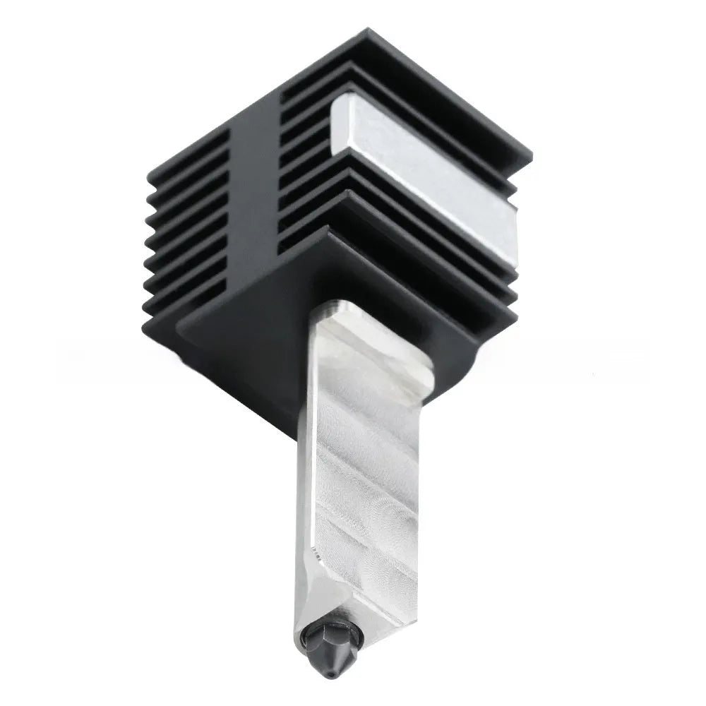 A1 Mini 3D printer hardened steel hot end nozzle assembly with black silicone sleeve